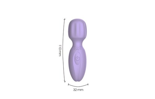 Pixey 2GO Wand Vibrator Lilla – Compact & USB-rechargeable