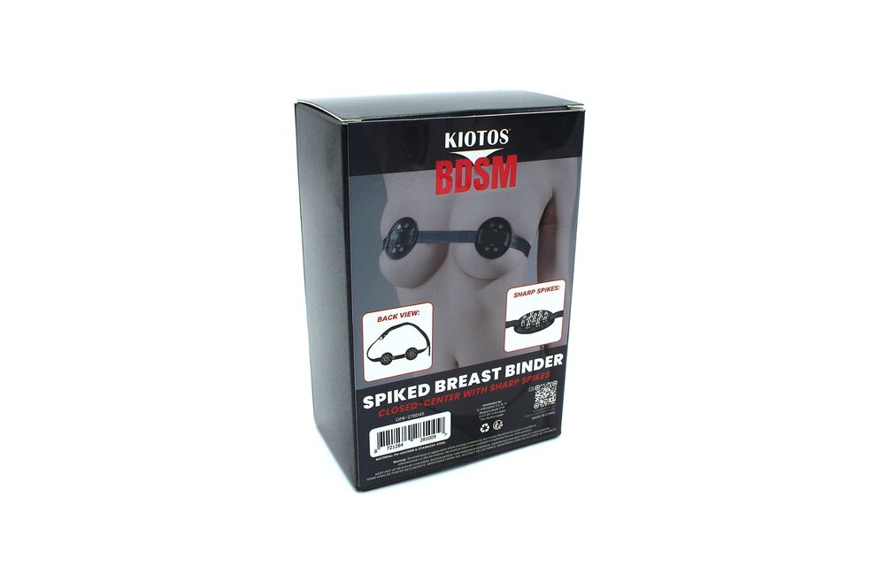 Spiked borstbinder met gesloten scherpe spikes