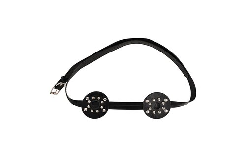 Spiked Borstbinder Open Midden | Pu-Leer & Afgeronde Noppen