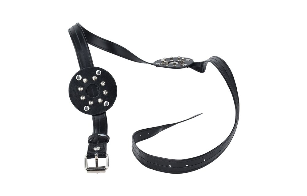 Spiked Brustbinder mit offenem Zentrum und abgerundeten Nieten