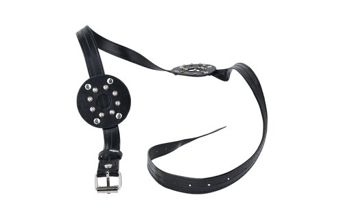 Spiked Chest Binder Open Centre | PU Leather & Rounded Studs