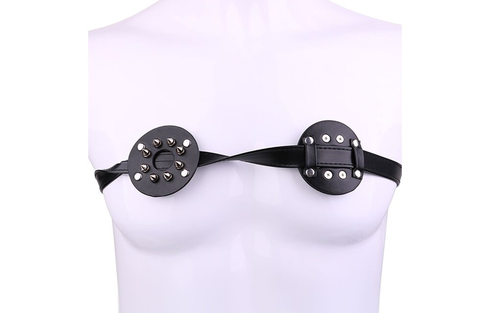 Spiked Borstbinder met Open-Center Scherpe Spikes