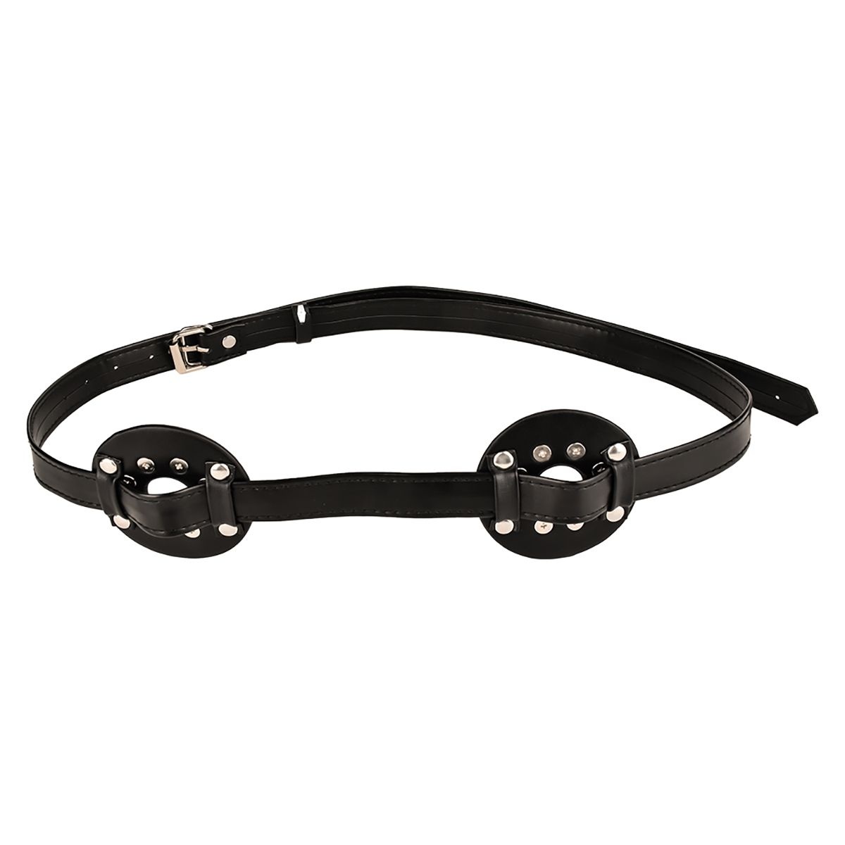 Spiked Borstbinder Open Midden | Scherpe Pu Lederen Spikes