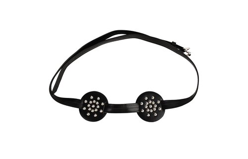 Spiked Chest Strap With Rounded Studs – PU Leather Harness