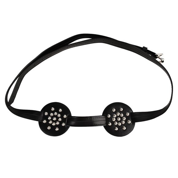 Spiked Chest Strap With Rounded Studs – PU Leather Harness