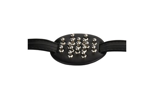 Spiked Borstband Met Afgeronde Noppen – Pu-Leer Harnas