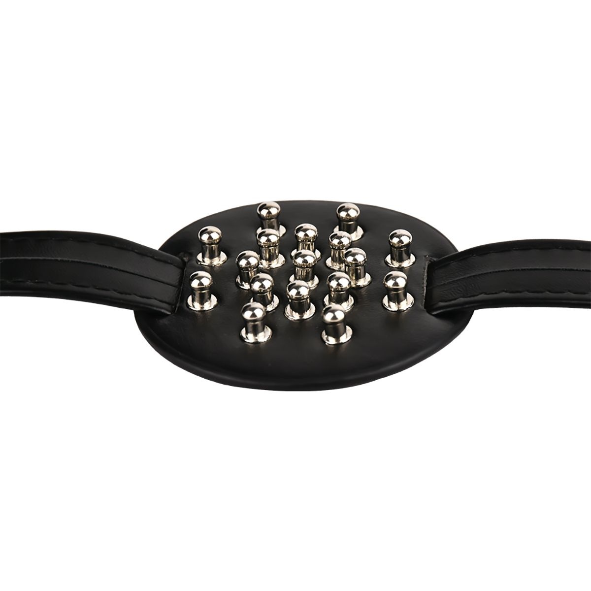 Spiked Chest Strap With Rounded Studs – PU Leather Harness