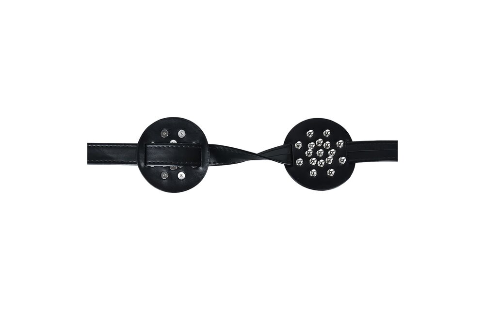 Spiked Chest Strap With Rounded Studs – PU Leather Harness