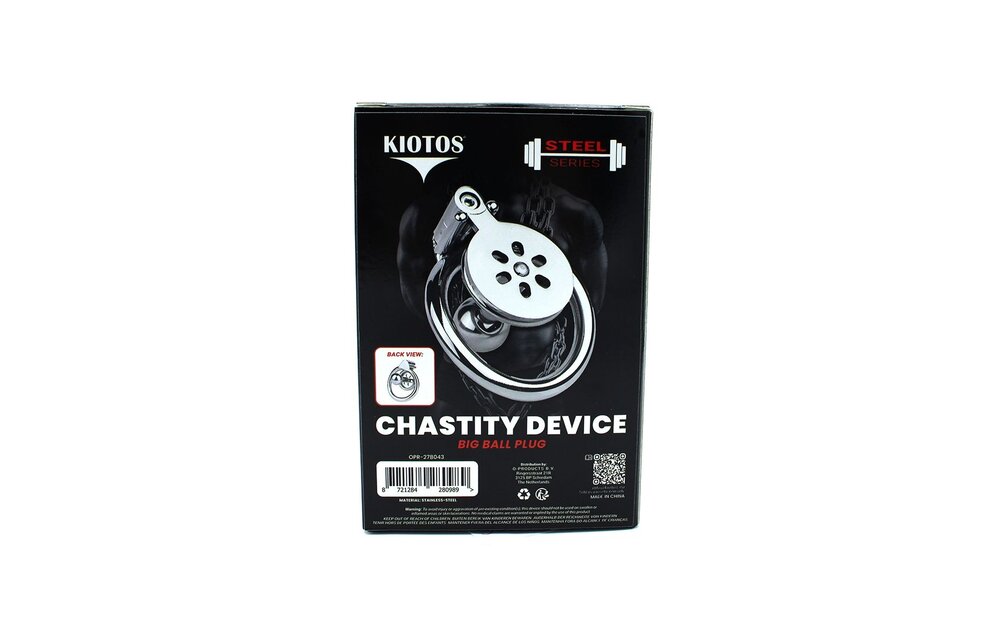 Chastity Belt Large Ball Plug – Stainless Steel & Comfort