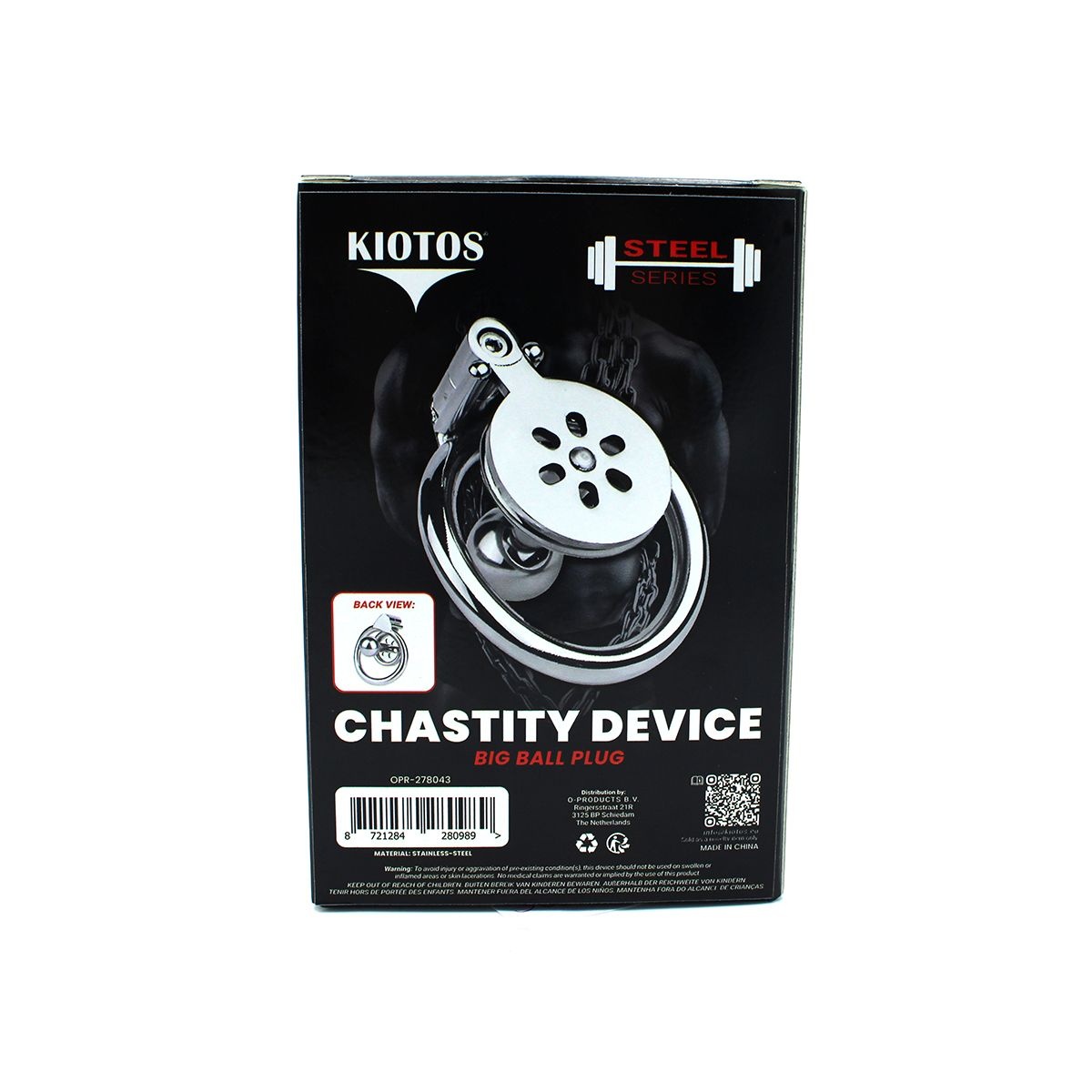 Chastity Belt Large Ball Plug – Stainless Steel & Comfort