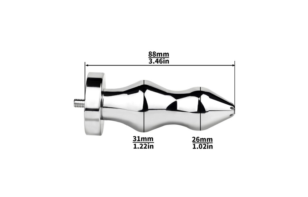 Urethral Sound zur Anal-Plug-Kombination