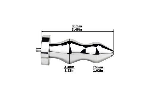 Urethral Sound zur Anal-Plug-Kombination