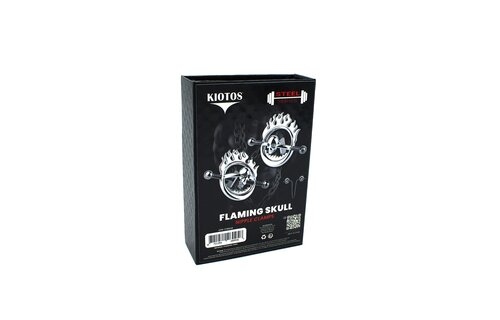 Flaming Skull Nipple Clamps – Adjustable Stainless Steel