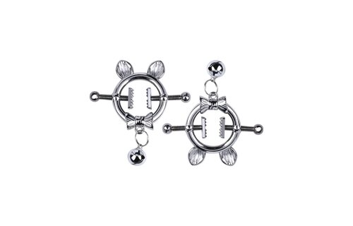 Kitten with Bow Tie Nipple Clamps – Playful & Seductive Design