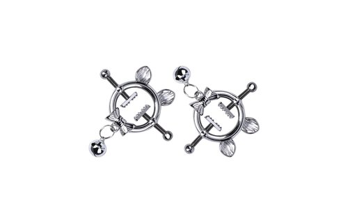 Kitten with Bow Tie Nipple Clamps – Playful & Seductive Design