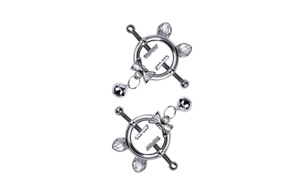 Kitten with Bow Tie Nipple Clamps – Playful & Seductive Design