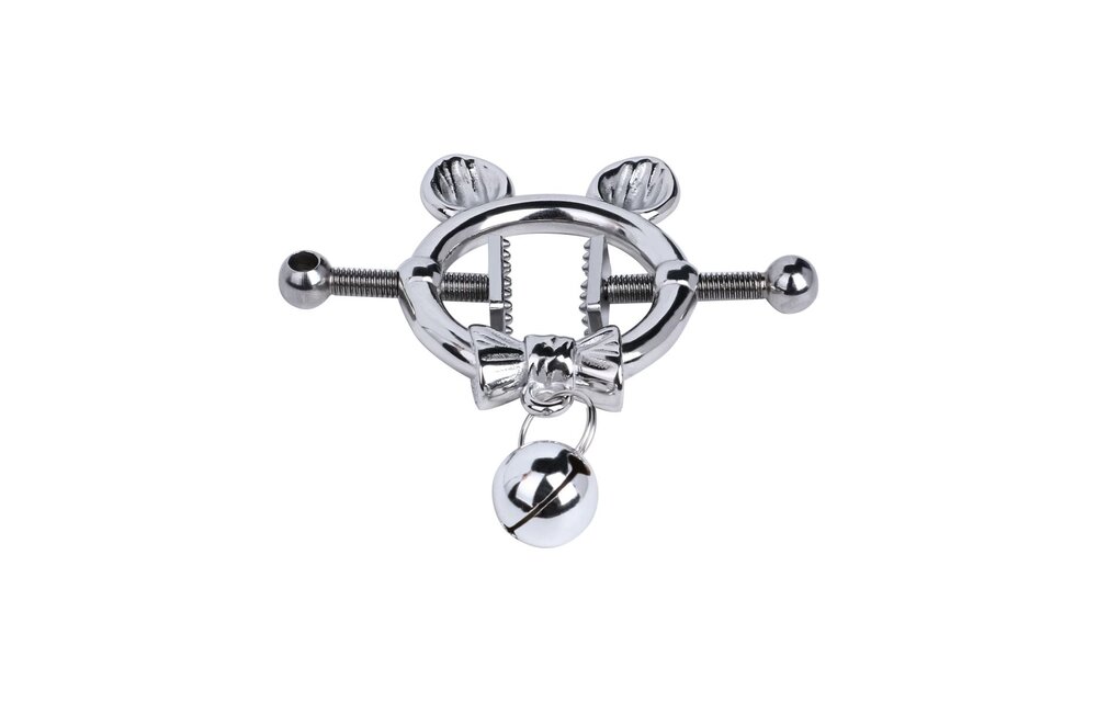 Kitten with Bow Tie Nipple Clamps – Playful & Seductive Design