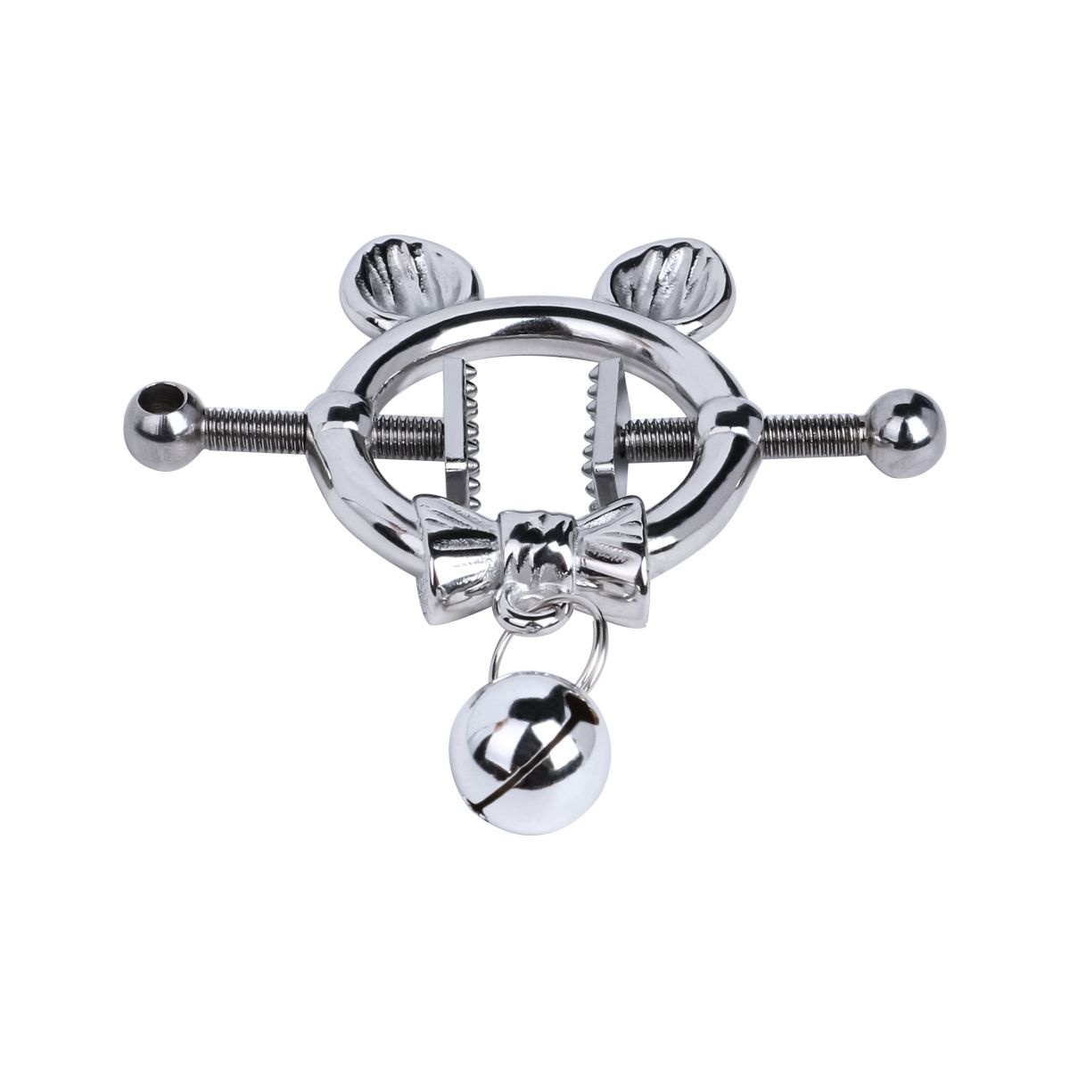 Kitten with Bow Tie Nipple Clamps – Playful & Seductive Design