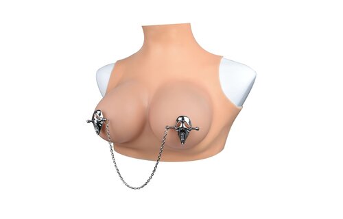 Ghostface Mask Nippelklemmen | BDSM-Klemmen aus Edelstahl