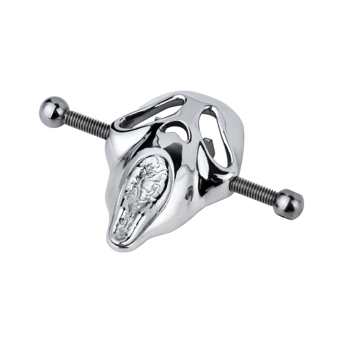 Ghostface Mask Nippelklemmen | BDSM-Klemmen aus Edelstahl
