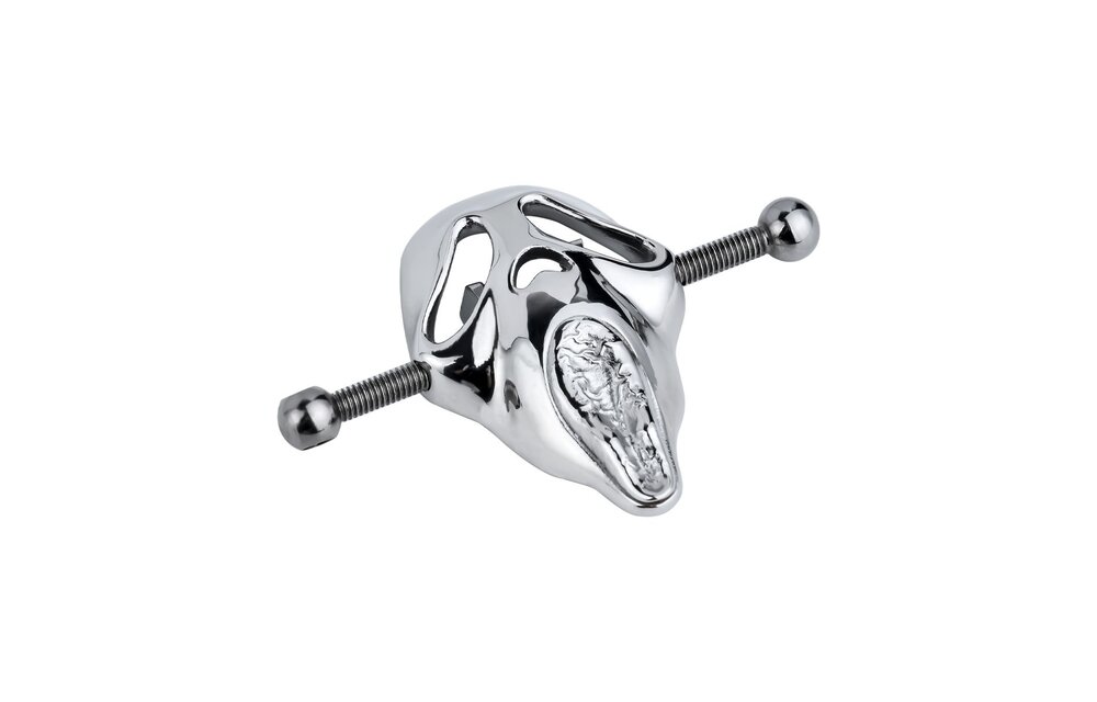 Ghostface Mask Tepelklemmen | Roestvrijstalen BDSM Klemmen