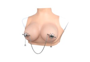 Spinnennetz- & Ketten-Nippelklemmen – Gothic-Stil & Nervenkitzel