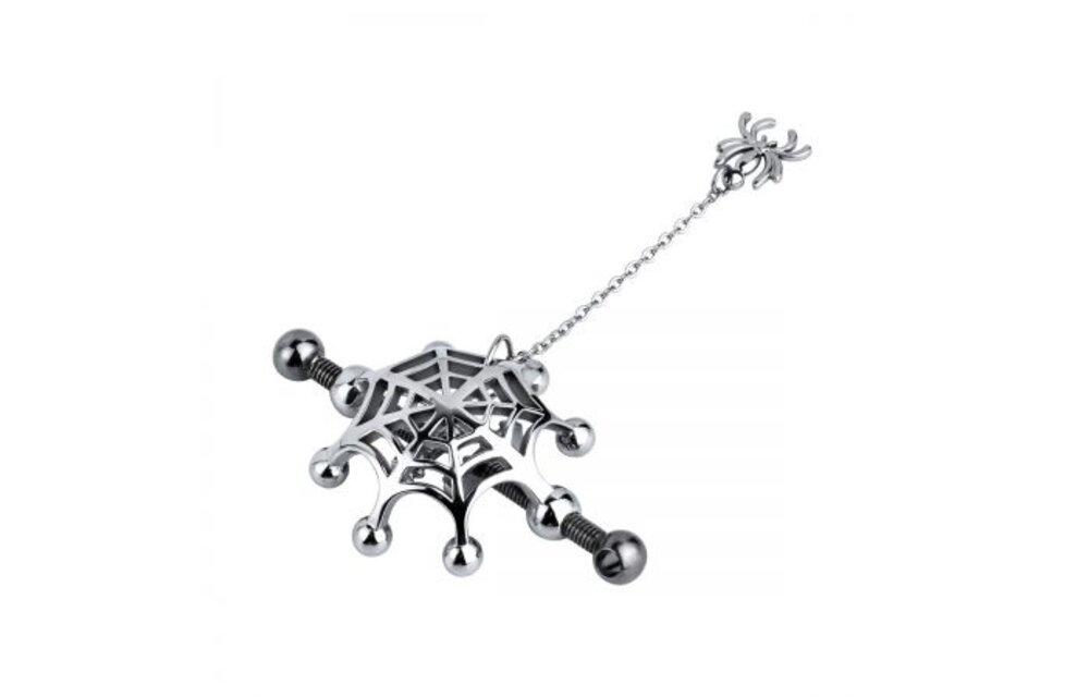 Spider Web & Chain Nipple Clamps – Gothic Style & Sensation