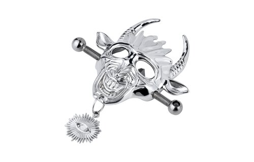 Demonic Bull Mask Nipple Clamps