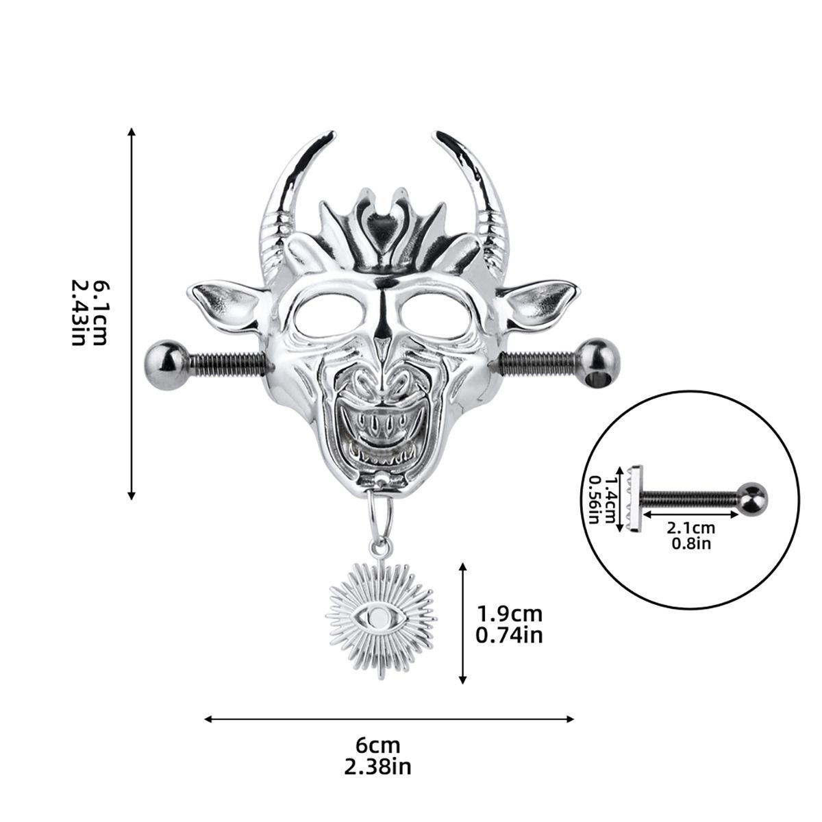 Demonic Bull Mask Nipple Clamps | Style & Sensation