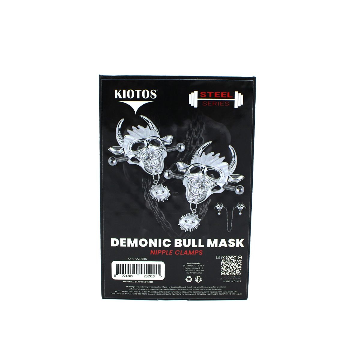 Demonisch Stierenmasker Tepelklemmen | Stijl & Sensatie