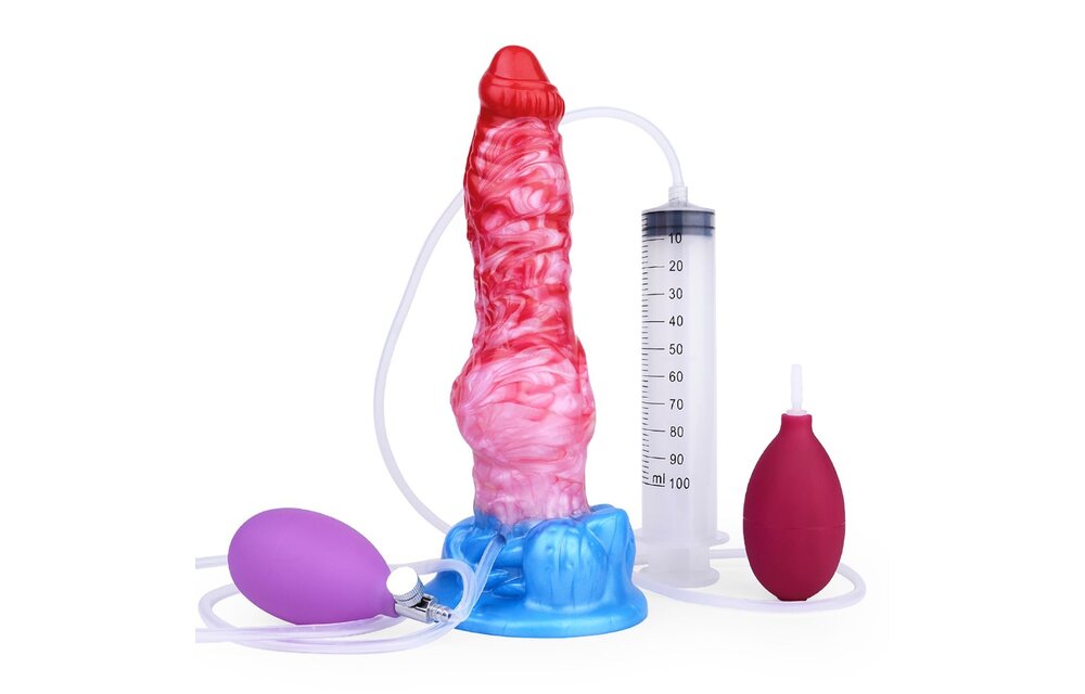 Monstar Cox BigsquirtCock 24 cm - Inflatable Ejaculation Dildo