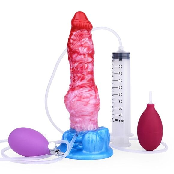 Monstar Cox BigsquirtCock 24 cm - Inflatable Ejaculation Dildo