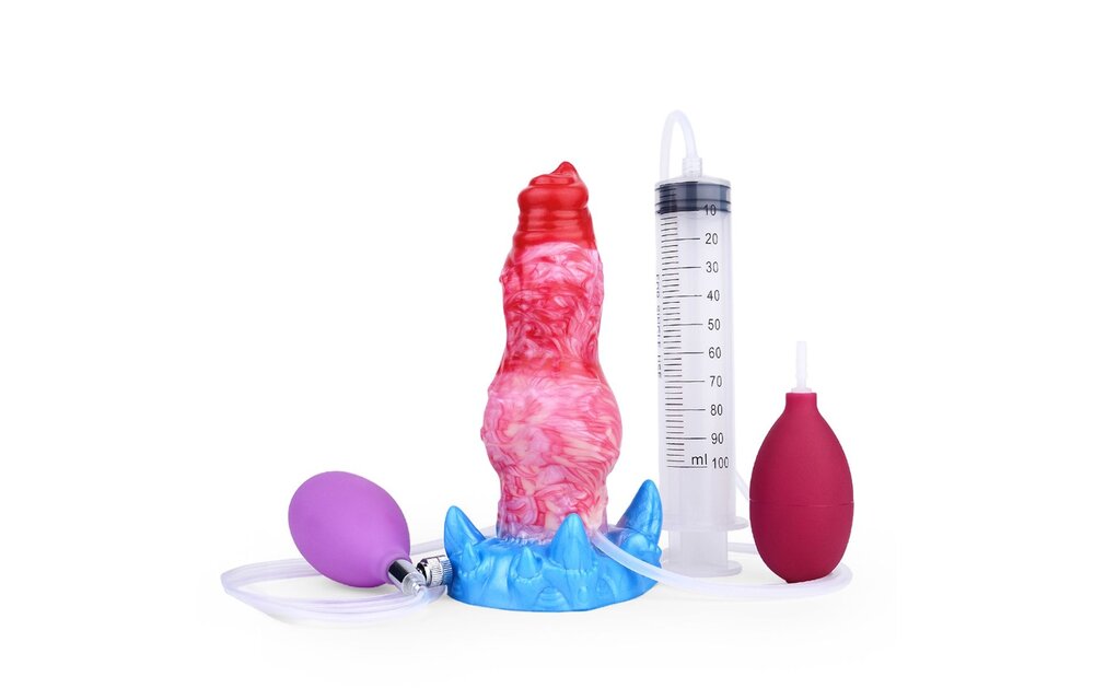 Monstar Cox BlowcumCock 24 cm – Opblaasbare Ejaculatie Dildo