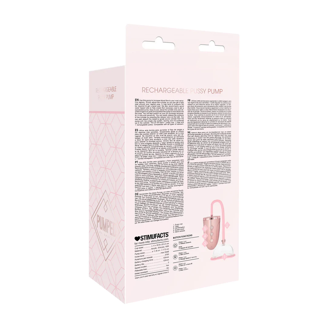 Wiederaufladbare Pussy-Pumpe – Intensive Empfindlichkeit & Komfort