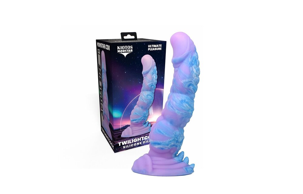 Monstar Cox TwilightCock 18 cm – Kosmetischer Dildo Lila-Blau
