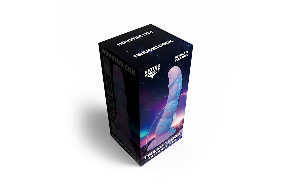 Monstar Cox TwilightCock 18 cm – Kosmetischer Dildo Lila-Blau