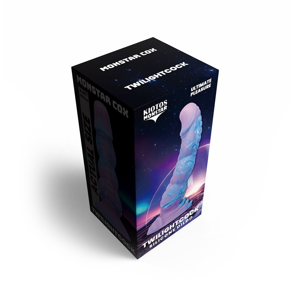 Monstar Cox TwilightCock 18 cm – Kosmetischer Dildo Lila-Blau