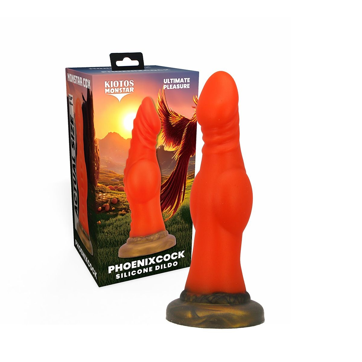 Monstar Cox PhoenixCock Dildo 18,5 cm | Vurige Silicone