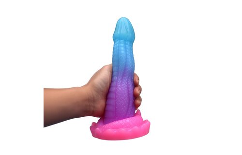 Monstar Cox BublixCock Dildo 18 cm – Roze/blauwe Siliconen