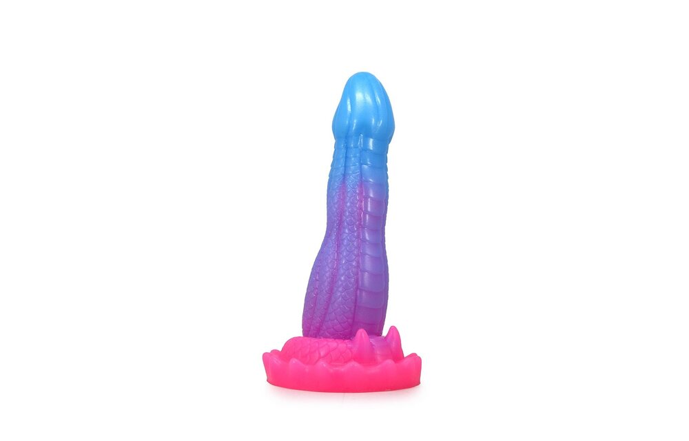Monstar Cox BublixCock Dildo 18 cm – Roze/blauwe Siliconen