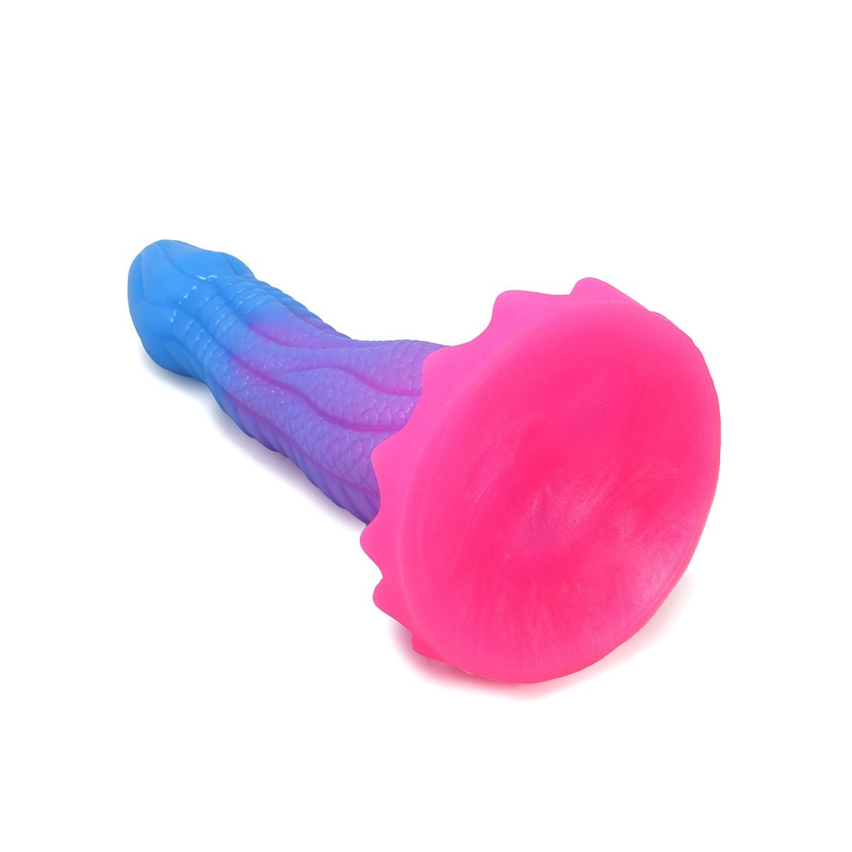 Monstar Cox BublixCock Dildo 18 cm – Roze/blauwe Siliconen