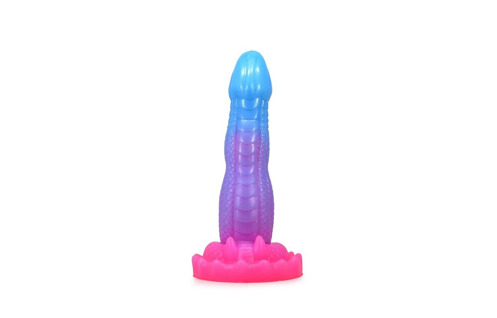 Monstar Cox BublixCock Dildo 18 cm – Roze/blauwe Siliconen
