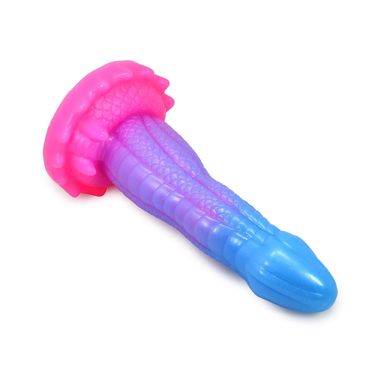 Monstar Cox BublixCock Dildo 18 cm – Roze/blauwe Siliconen