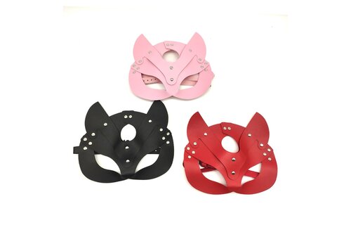Kattenmasker Rood, Zwart & Roze | Stijlvol & Comfortabel