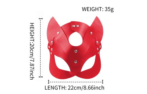 Cat Mask Red, Black & Pink | Stylish & Comfortable