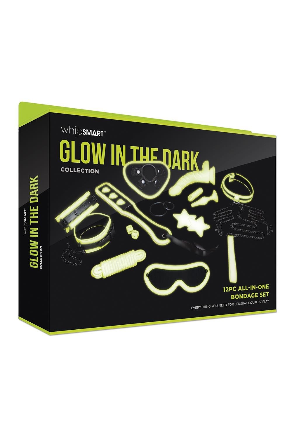Whipsmart 12-teiliges Glow-In-The-Dark-Bondage-Set – Komplett & Cool