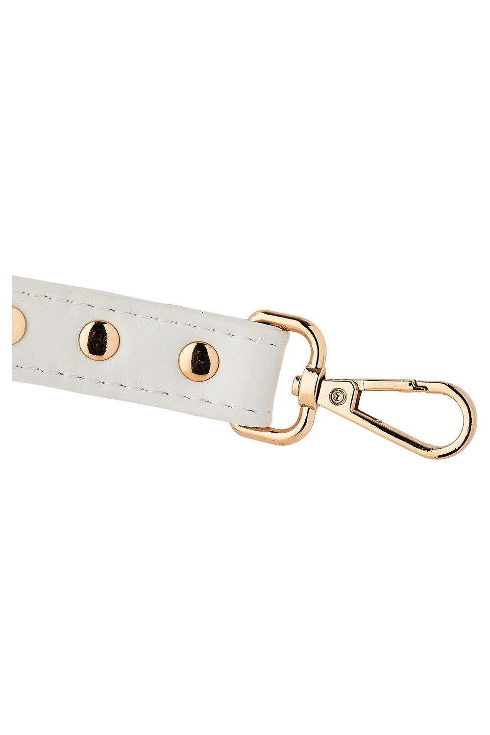 Blaze Elite Hog Tie Weiß – Luxuriöses PU-Kunstleder-Bondage-Accessoire