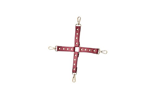 Blaze Elite Hog Tie Rot – Luxuriöser Hogtie aus PU-Kunstleder