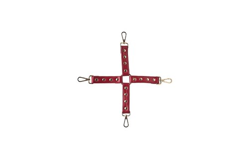 Blaze Elite Hog Tie Red – Luxury Hogtie Made of PU Faux Leather
