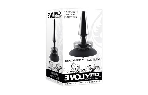 Evolved Beginner Metal Plug 7.6 cm - With 7 vibration settings
